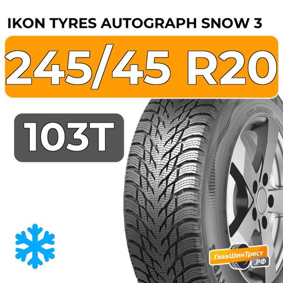 Ikon Tyres Autograph Snow 3 SUV 245/45 R20 103T