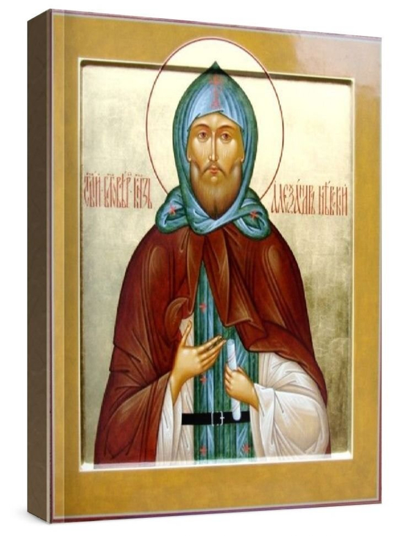 Александр Невский (рукописная икона)