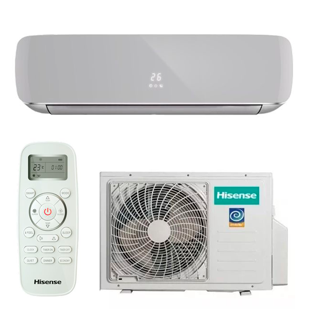 Hisense AS-10UW4RVETG01 CRYSTAL SILVER DC Inverter
