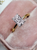 Кольцо с бриллиантом Радиант 1.5 ct