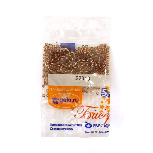 Бисер Preciosa 10/0, 50 г (10 шт по 5 г), цв.29010