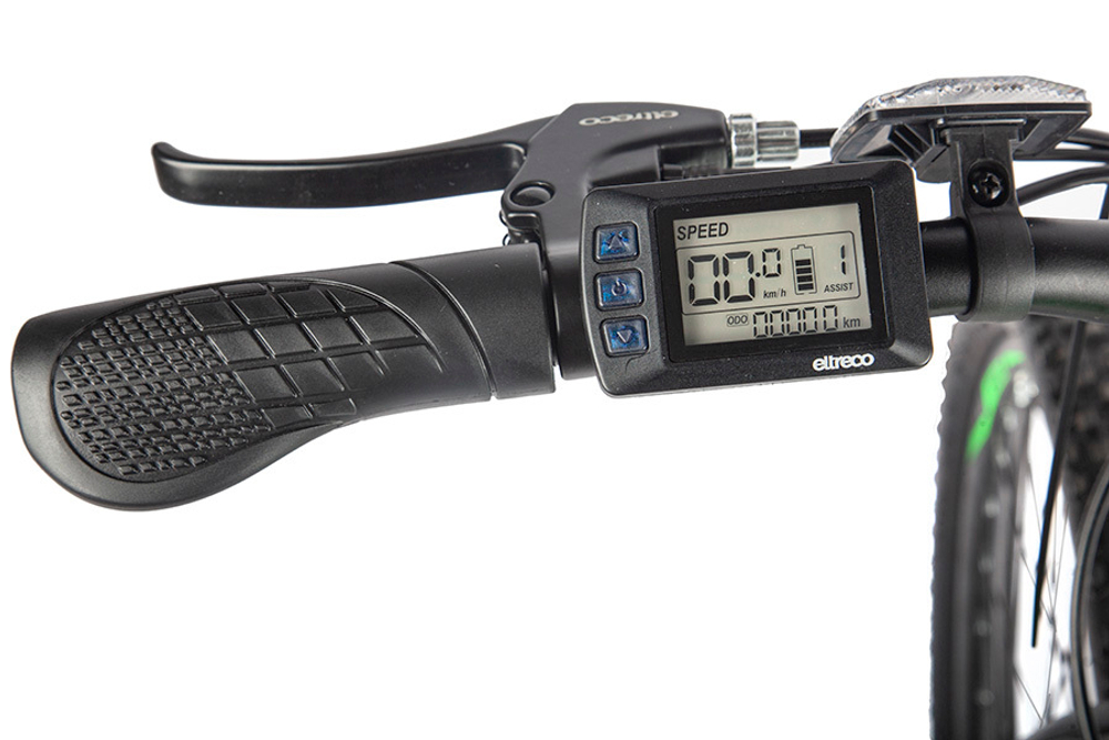 Велогибрид Eltreco XT 600 D (Сине-оранжевый-2387)