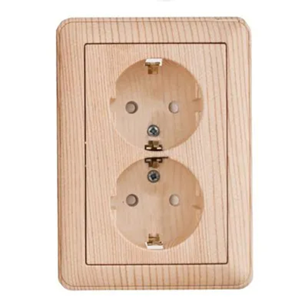 Розетка "W59" С/У с ЗК 2-я (250В, 16А, защитн.шторки)