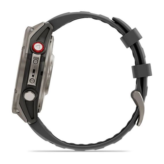 Часы GARMIN FENIX 8 PRO 47mm Amoled Sapphire Lens Titanium With Graphite/Black Silicone Band