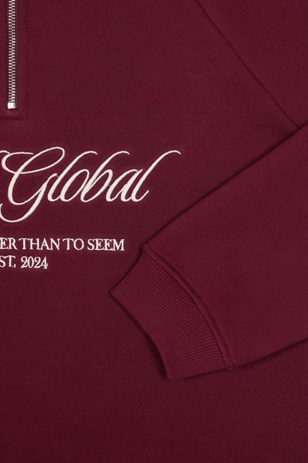 Толстовка Halfzip Sport Jacket Burgundy - фото 9