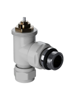 Набор термостатический для радиатора угловой 1/2 Design PRO 15мм М30х1.5 Белый Royal Termo