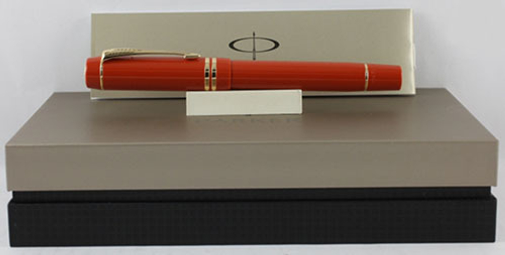 Перьевая ручка Parker Duofold Historical Colors International F74, Big Red GT