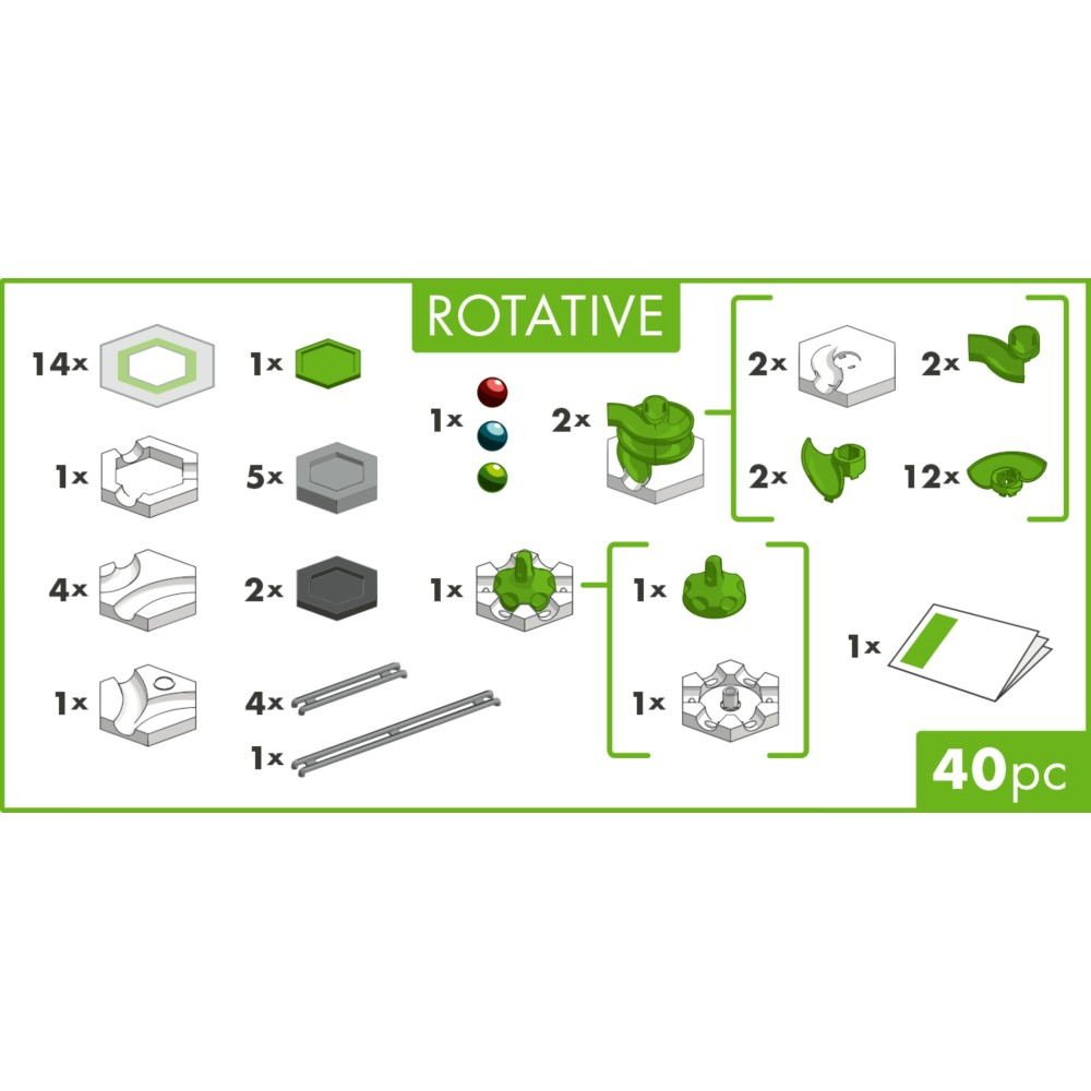 Дополнительный набор Ravensburger GraviTrax GO Rotative 237036 237036 40 деталей