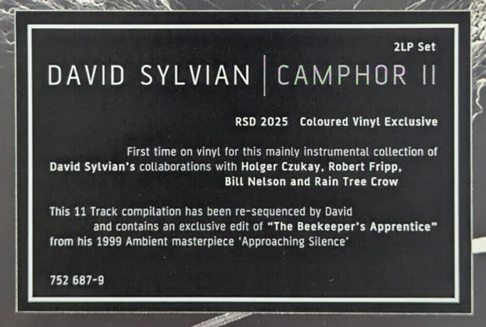 David Sylvian / Camphor II (Limited Edition)(Coloured Vinyl)(2LP)