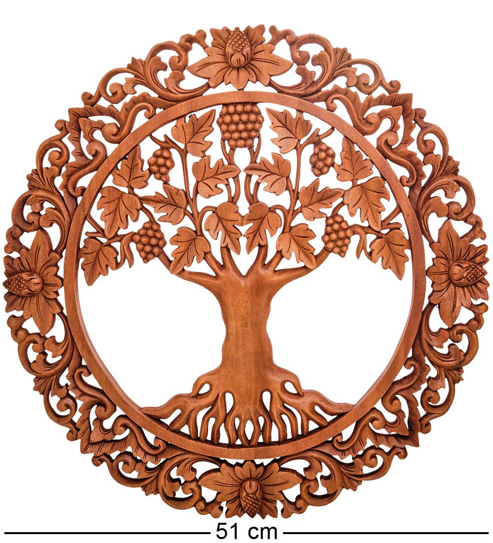 Decor and Gift 17-101 Панно резное «Дерево жизни» (суар, о.Бали)
