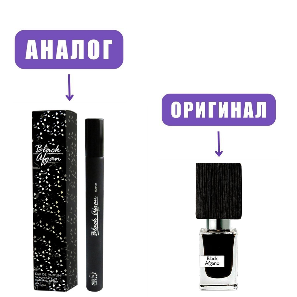 NISHA LUX 17ml BLAC AFGANO edP /NEO (версия Black Afgano Nasomatto)