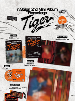 Альбом n.SSign - Tiger 2nd Mini Album LIMITED Edition Repackage RANDOM Version