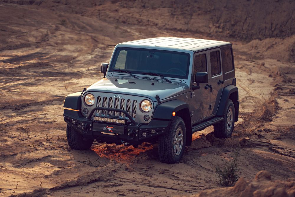 Бампер силовой передний BMS PRO-Line для Jeep Wrangler JK 2007-2017