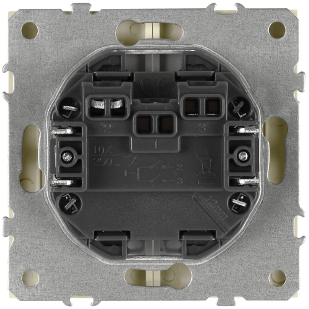 Переключатель ЭРА Galaxy 15-1106-02 двойной 10АХ-250В IP20 слоновая кость | Эра Galaxy