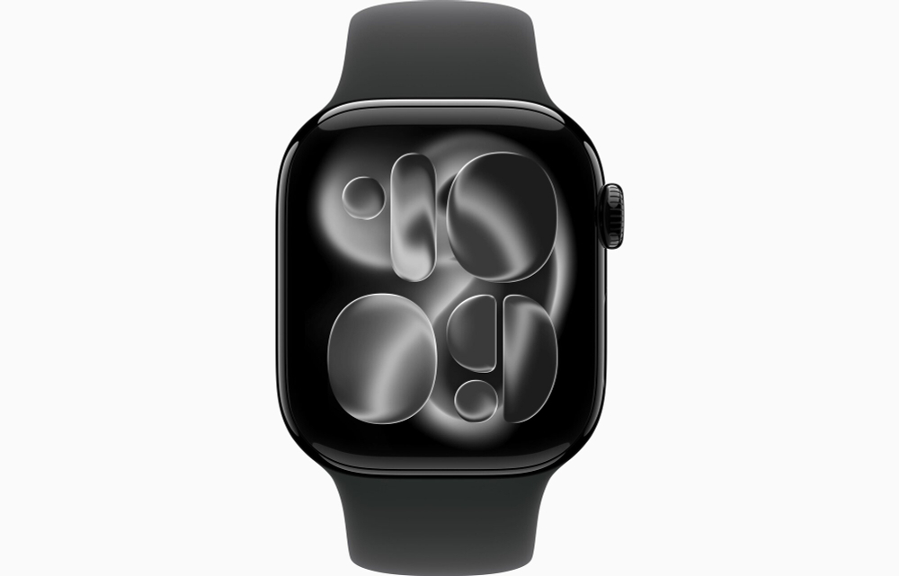 Умные часы Apple Watch Series 11 GPS 42 мм, Jet Black Aluminium, Black Sport Band, M/L