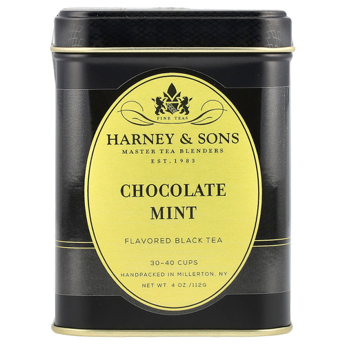 Harney & Sons, черный чай, шоколад и мята, 112 г (4 унции)