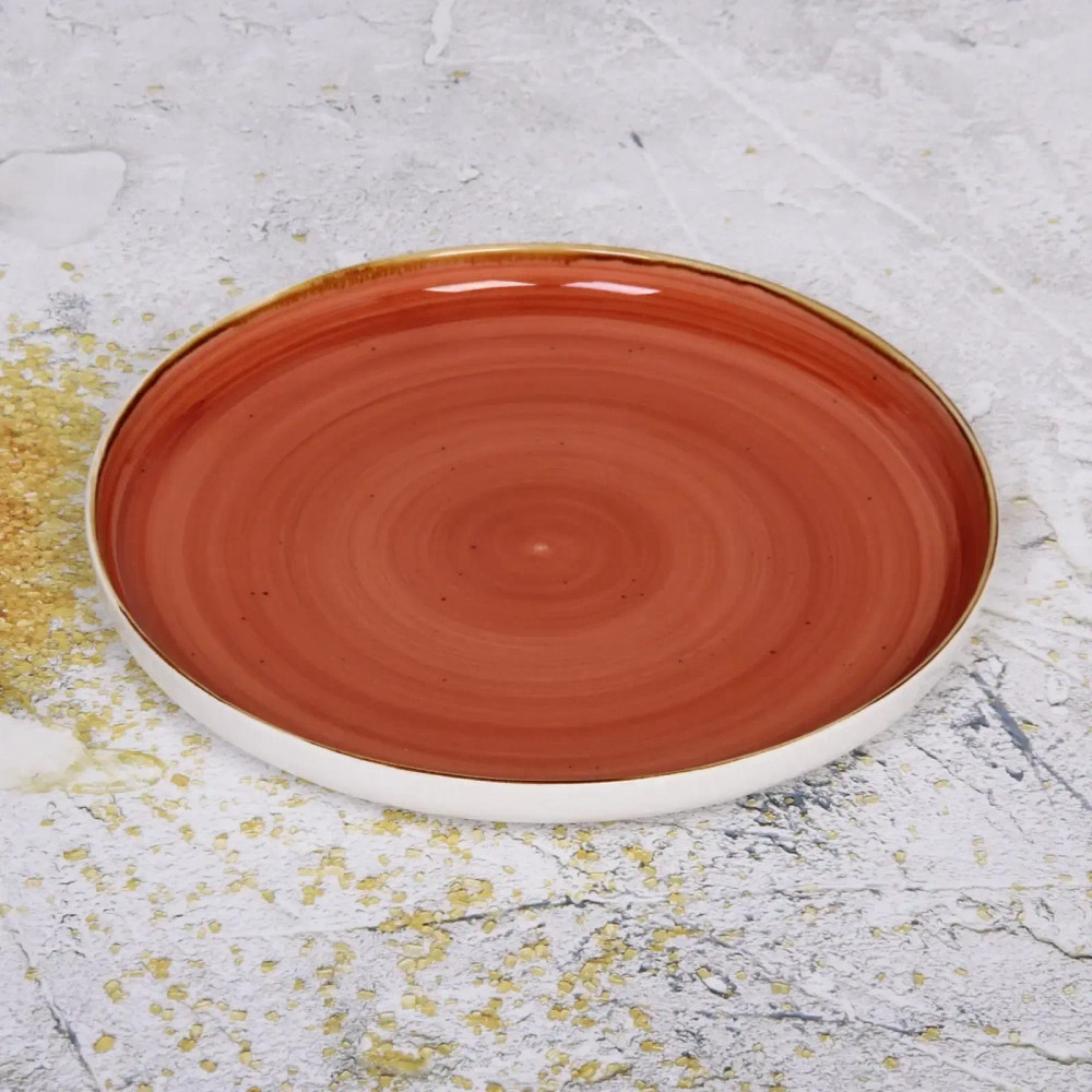 Тарелка керамическая «Corsica orange» 25*3см