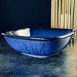 Lenardi 118-101 Салатник 25,5см AQUAMARINE в под.уп.(х4)Фарфор