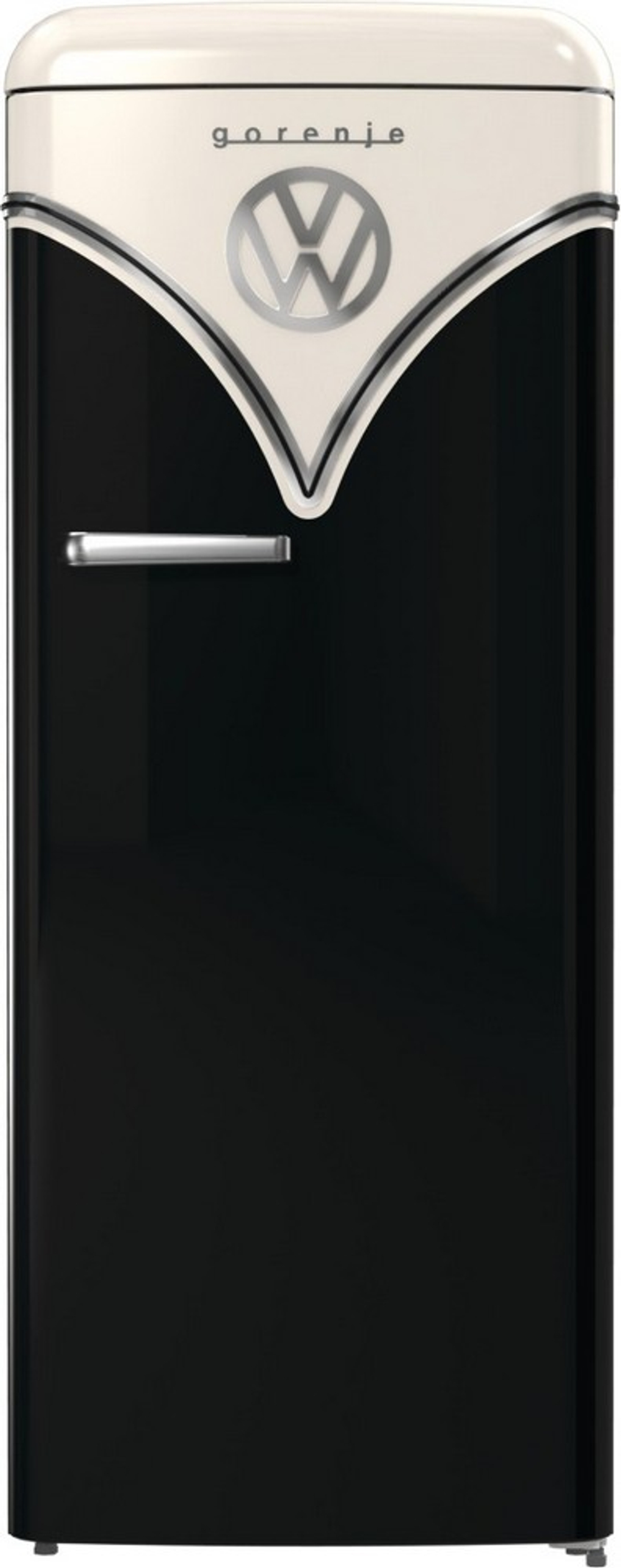 Отдельностоящий двухкамерный холодильник Gorenje OBRB615DBK