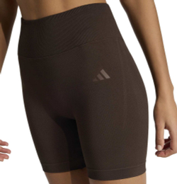 Женские теннисные шорты Adidas Workout Essentials Scrunch Knitted — aurora cofee