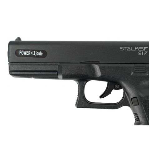 Пневматический пистолет Stalker S17 (аналог Glock17) металл, пластик, черный, калибр 4,5 мм