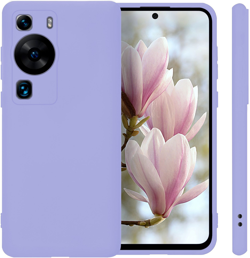 Мягкий Soft Touch чехол из силикона для HUAWEI P60 / P60 PRO с бархатной подкладкой