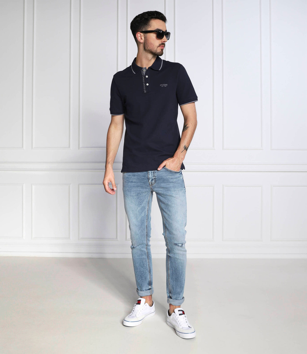 поло GUESS - темно-синий(M2YP60 K7O61)