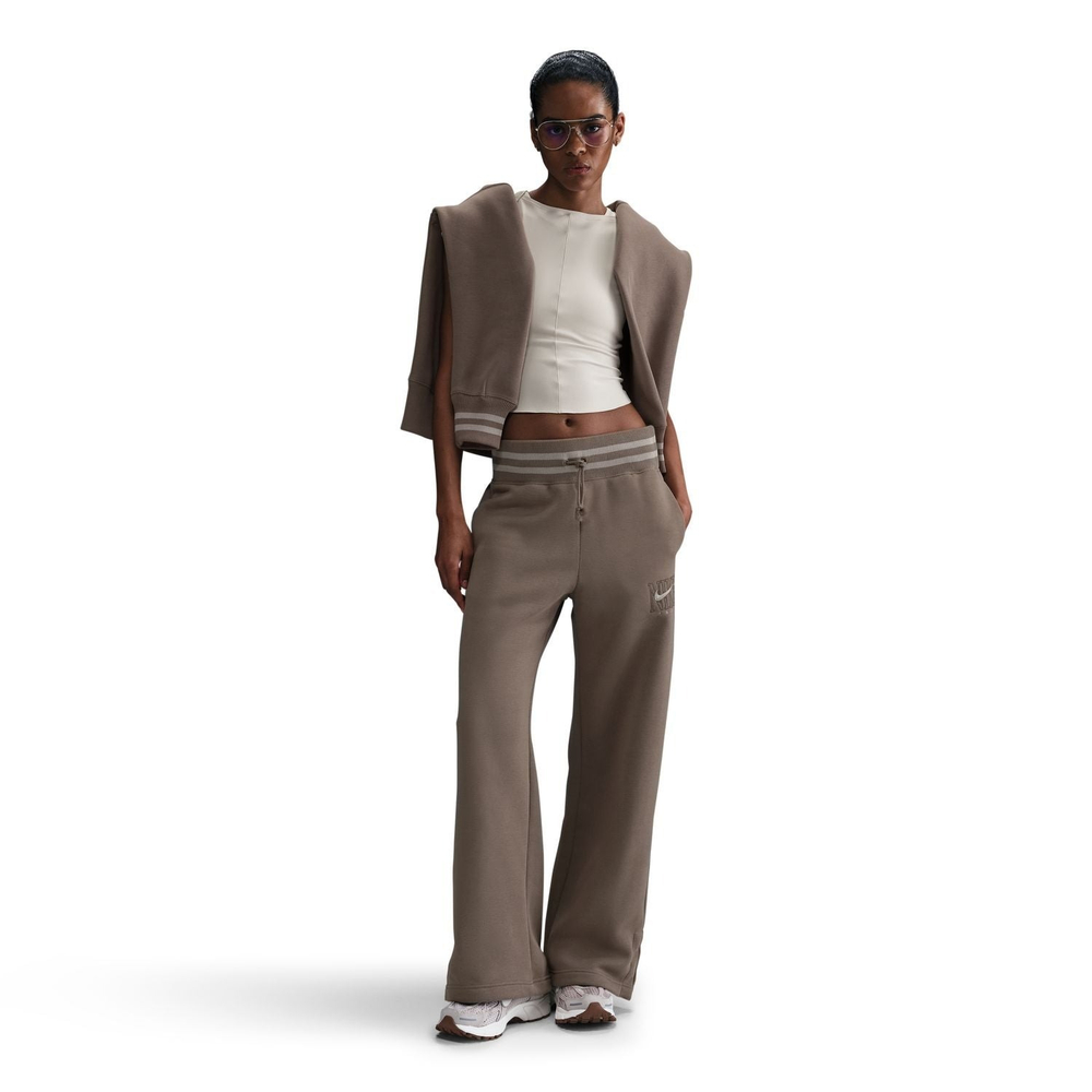 Брюки спортивные женские NIKE W NSW PHNX FLC HR GX WIDE PNT