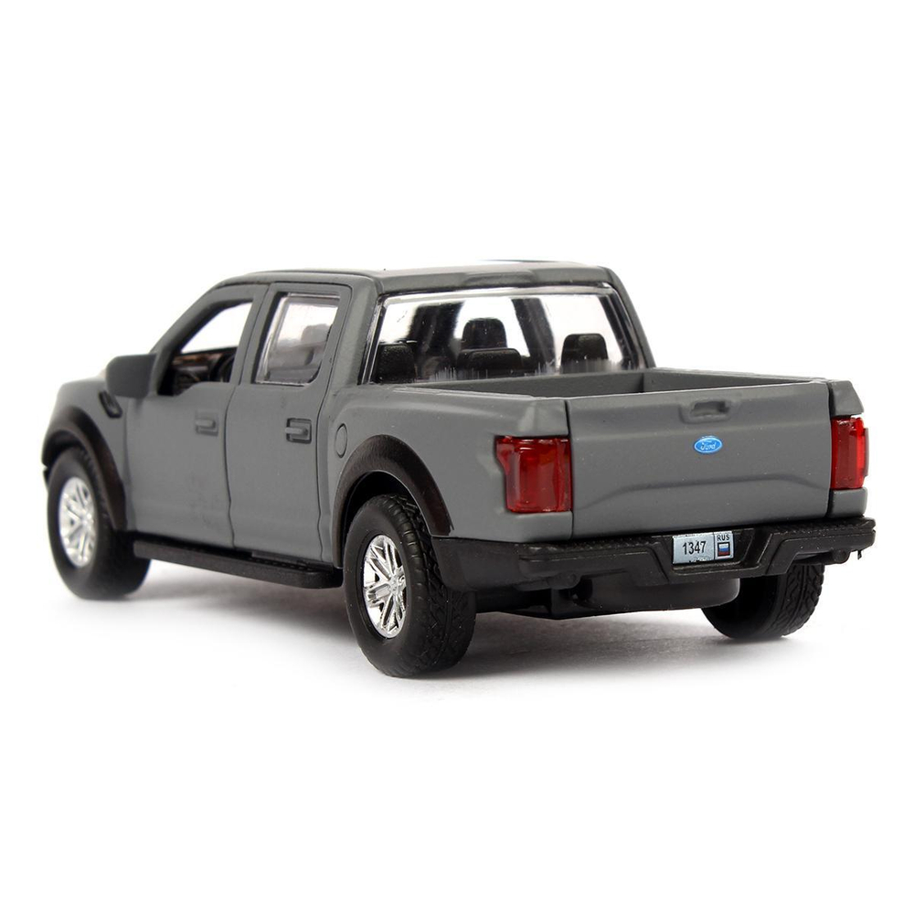 Модель ин. мет. "Ford F150 Raptor soft" 12 см, двери, багаж, серый F150RAP-12FIL-GY (Технопарк)
