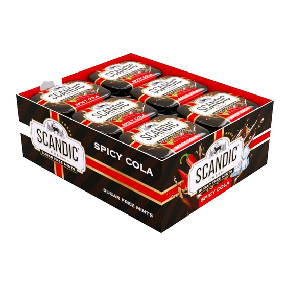 Конфеты Scandic   Spicy Cola 14гр*18шт.