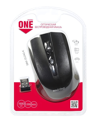 Мышь беспроводная Smartbuy SBM-352AG-K Black