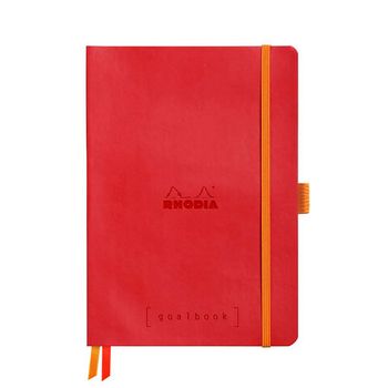 Записная книжка Rhodiarama Goalbook в мягкой обложке A5 точка 90 гр Poppy красная (117582C)