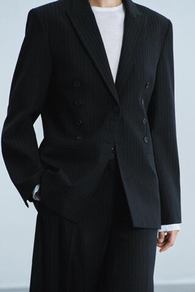 БЛЕЙЗЕР В ПОЛОСКУ — ZW COLLECTION — ZARA