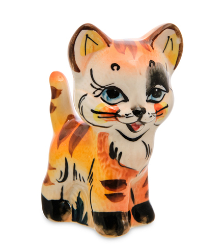 ГЛ- 059 Фигурка «Кошечка» цв. (Гжельский фарфор)