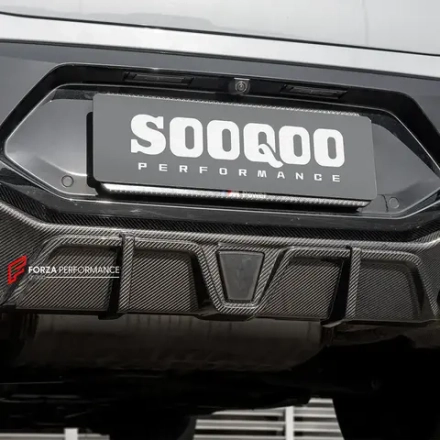 Карбоновый диффузор заднего бампера со стоп-сигналом для BMW X4M F98 Рестайлинг 2022+ БМВ