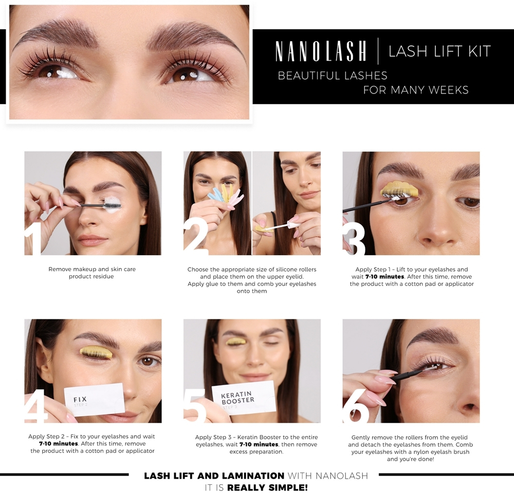 Nanolash Step 1 - Lift - Активатор для подтяжки и ламинирования ресниц, 10 ml