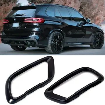 Чёрные накладки на насадки глушителей BMW X5 G05 /X6 G06 / X7 G07 M Sport 2019-2026