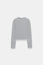 ФУТБОЛКА ИЗ 100% ХЛОПКА НА ПУГОВИЦАХ — ZARA