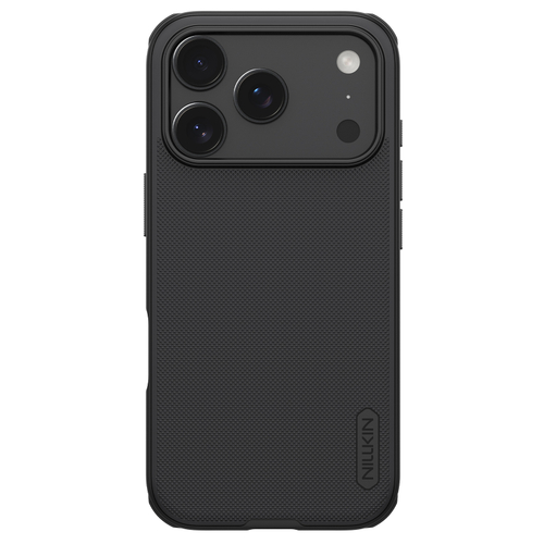 Противоударный чехол черного цвета от Nillkin для смартфона iPhone 17 Pro Max, серия Super Frosted Shield Pro