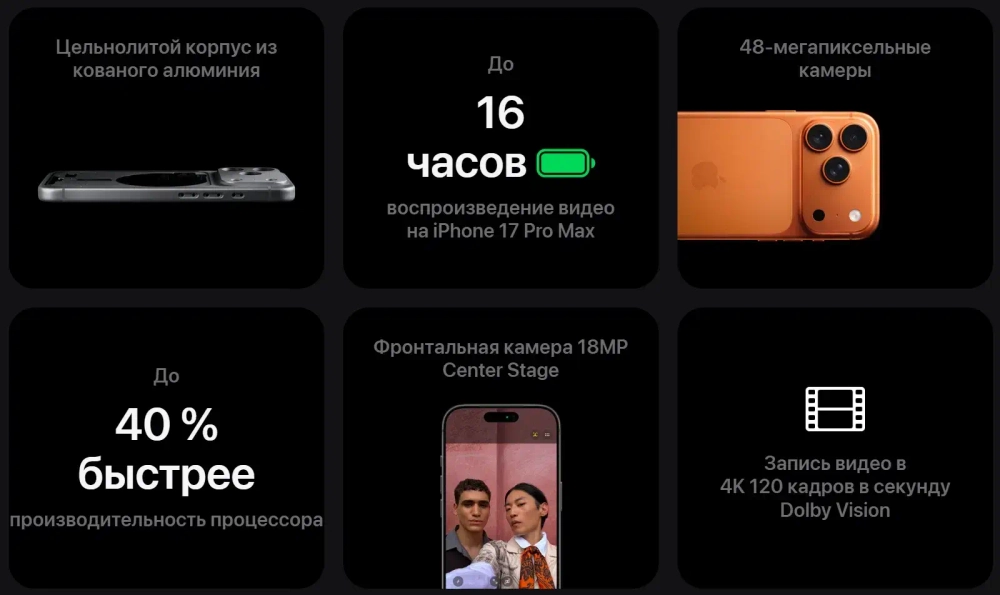 Apple iPhone 17 Pro Max 2TB Cosmic Orange