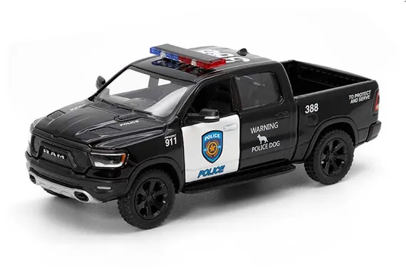 Машинка металлическая Kinsmart 1:46 2019 Dodge RAM 1500 Police KT5413DP