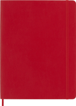 Блокнот Moleskine Classic Soft 19х25 см, 192стр. в линейку, мягкая обложка, красный (QP621F2)