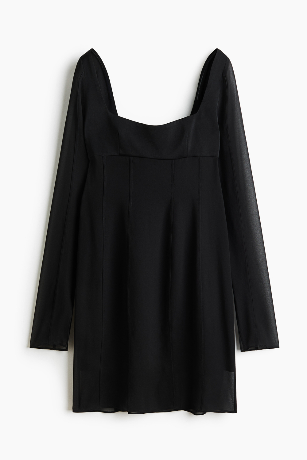 Облегающее шифоновое платье - H&M