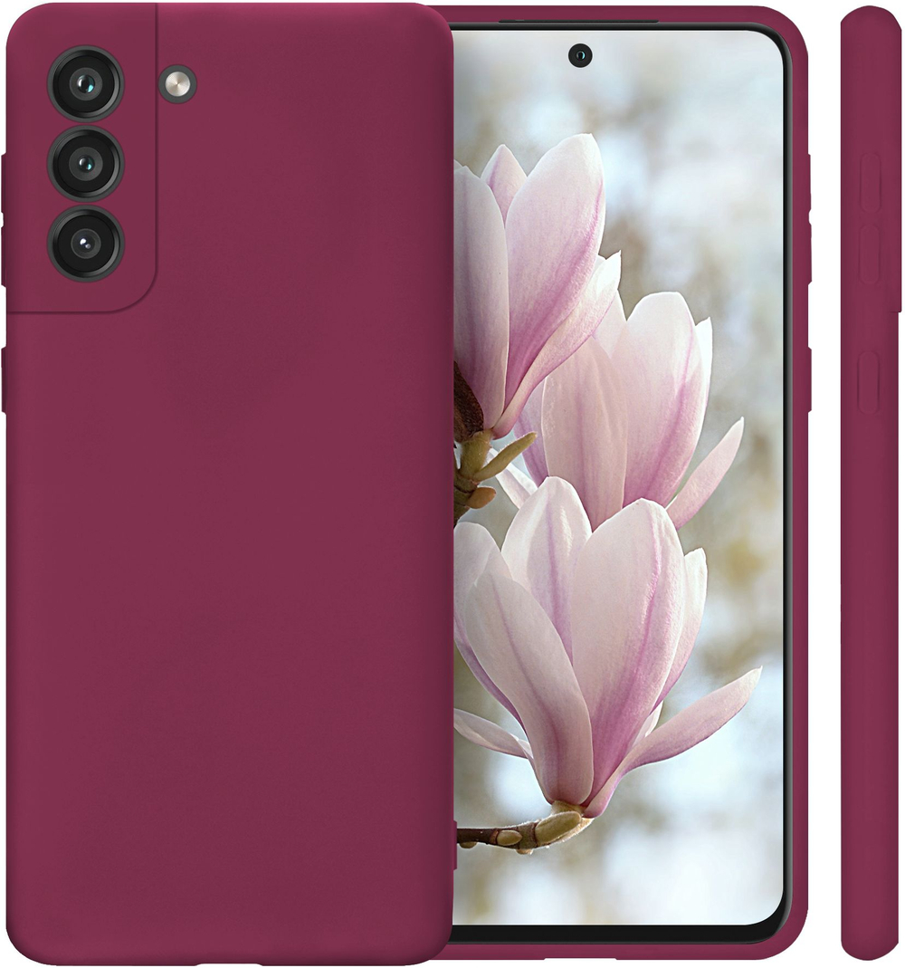 Мягкий Soft Touch чехол из силикона для SAMSUNG GALAXY S21 5G (не ULTRA / FE / PLUS!) с бархатной подкладкой
