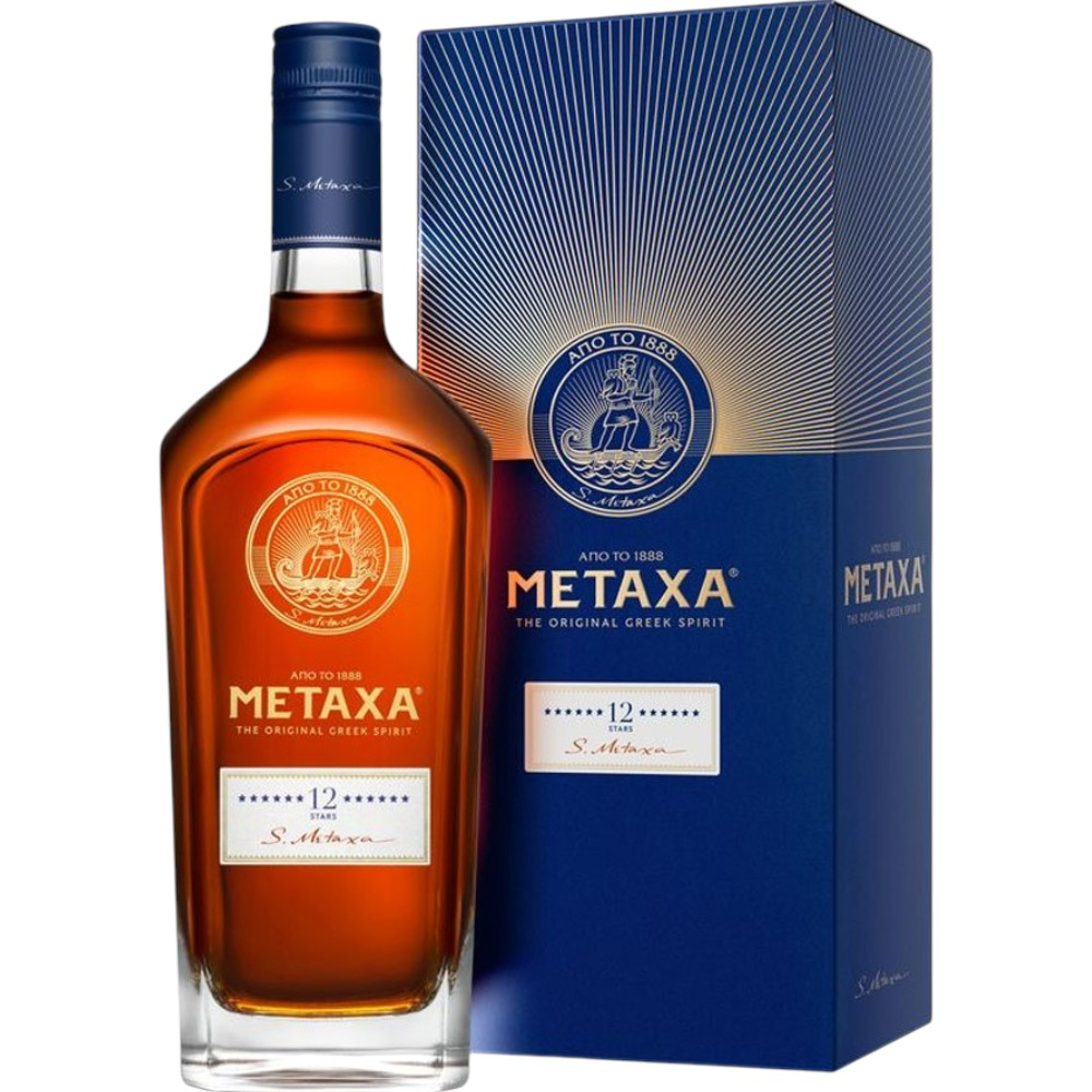 Бренди Metaxa 12 звезд 0,7 л. В подарочной коробке