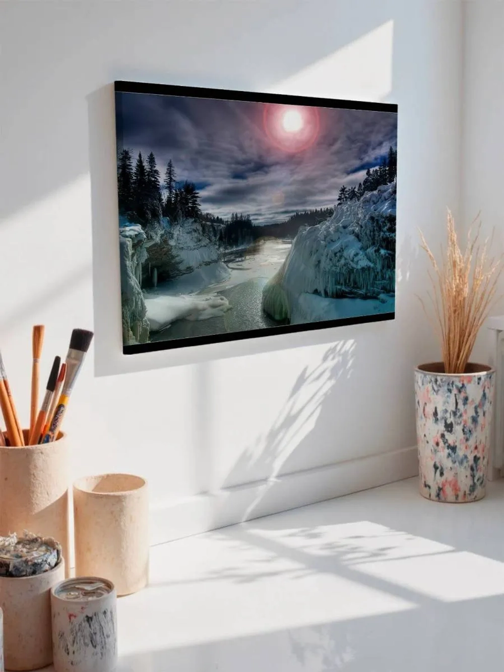 Картина на стену 40 X 50 Зимняя река