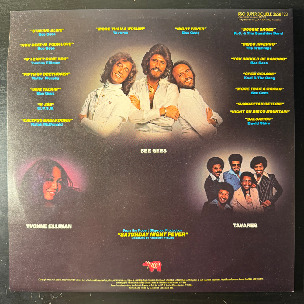 Saturday Night Fever 2LP (Англия 1977г.)