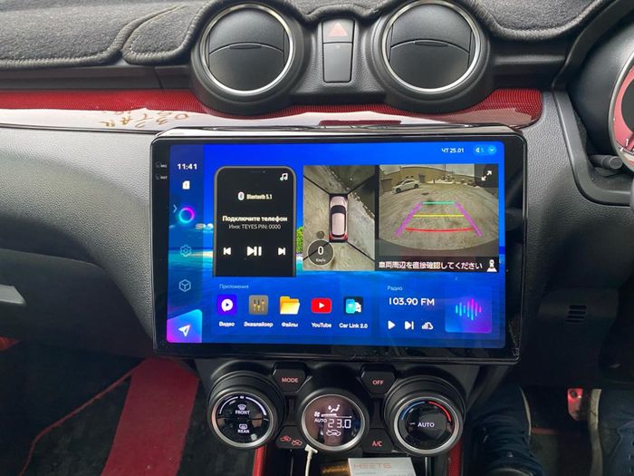 Магнитола для Suzuki Swift 5 2016-2023 (рамка глянцевая 10) - Teyes CC3-2K на Android 10, Быстрая, 2K QLED, CarPlay, 4G SIM-слот
