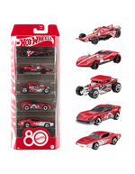Машинка Хот Вилс JGK08 80-летие 1:64 | Hot Wheels Mattel 80th Anniversary 5-Pack | коллекционный набор с 5 машинками 3+