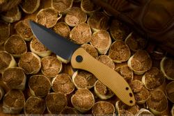 Нож Civivi Synergy3 C20075D-2 сталь Nitro-V Black Stonewashed рукоять Tan G10